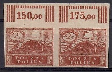 Znaczek Polska 1919 Mi 112B Fi 95A Czyste **