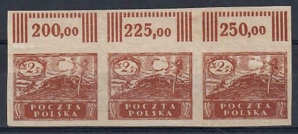 Znaczek Polska 1919 Mi 112B Fi 95A Czyste **