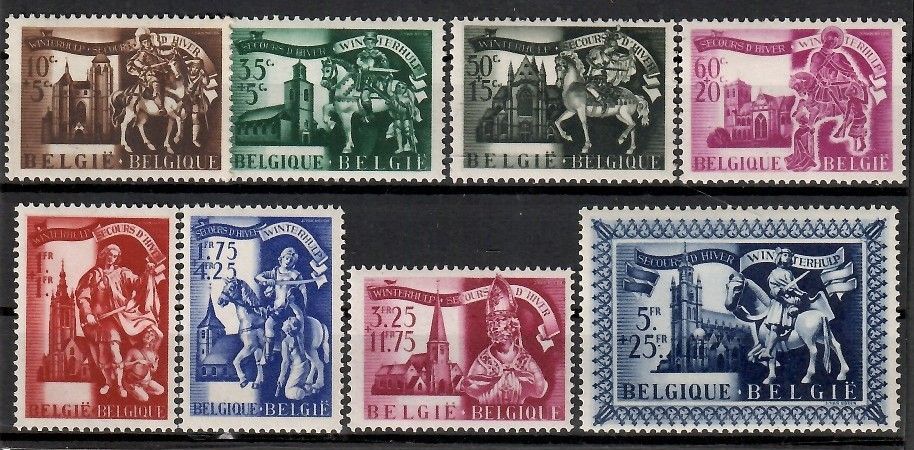 Znaczek Belgia 1943