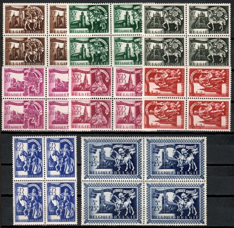 Znaczek Belgia 1943