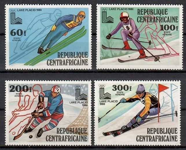 Znaczek Republika Środkowoafrykańska 1979 Mi 632-635 Czyste **