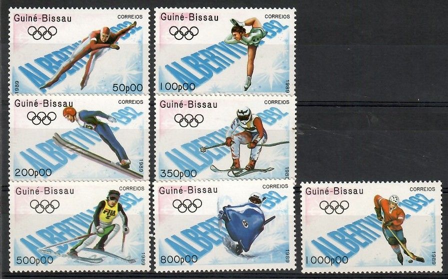 Znaczek Gwinea Bissau 1989 Mi 1088-1094 Czyste **