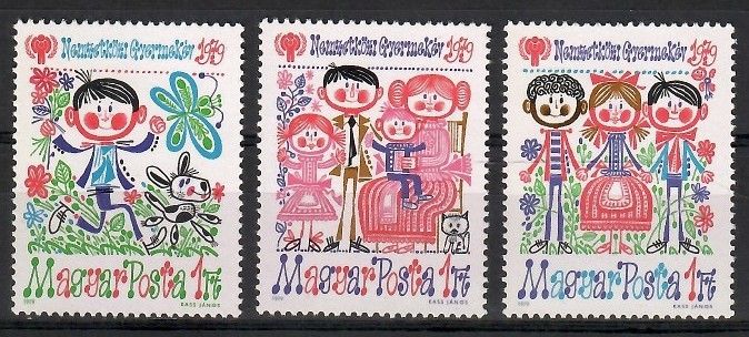 Znaczek Węgry 1979 Mi 3335-3337 Czyste **