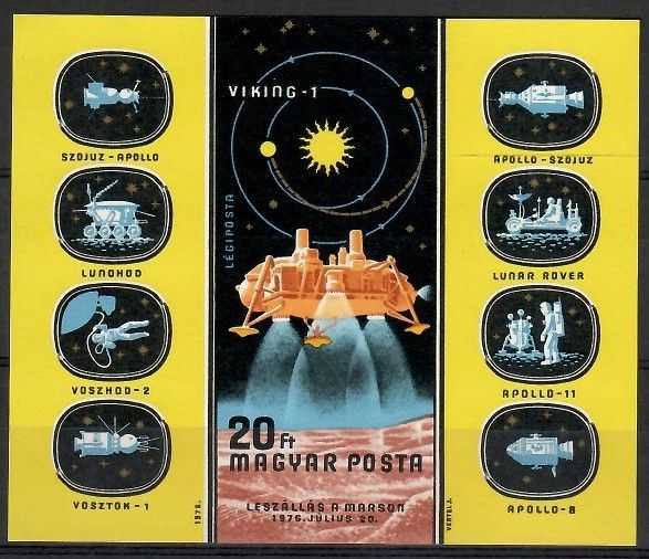 Znaczek Węgry 1976 Mi bl 121B Czyste **