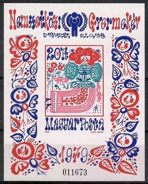 Znaczek Węgry 1979 Mi bl 141B Czyste **
