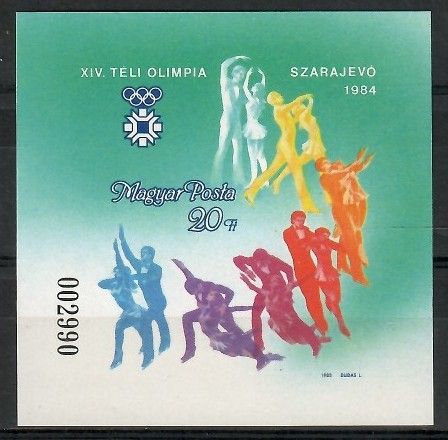 Znaczek Węgry 1983 Mi bl 169B Czyste **