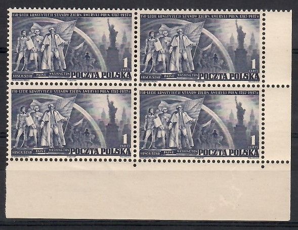 Znaczek Polska 1938 Mi 326 Fi 305 Czyste **