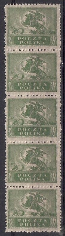Znaczek Polska 1920 Mi 117A Fi 101a Czyste **