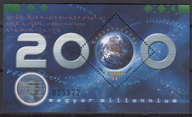 Znaczek Węgry 2000 Mi bl 256 Czyste **