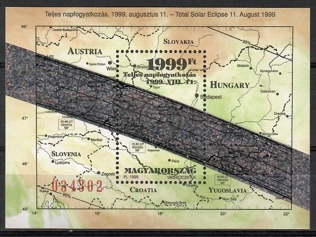 Znaczek Węgry 1999 Mi bl 247 Czyste **