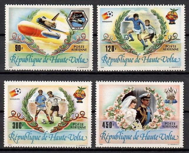 Znaczek Górna Wolta 1983 Mi 899-902 Czyste **