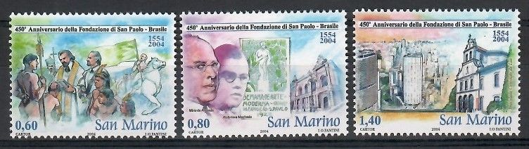 Znaczek San Marino 2004 Mi 2158-2160 Czyste **