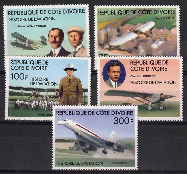 Znaczek Wybrzeże Kości Słoniowej 1977 Mi 511-515 Czyste **