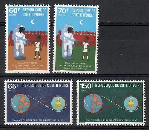Znaczek Wybrzeże Kości Słoniowej 1979 Mi 602-605 Czyste **