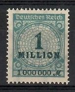 Znaczek Deutsches Reich / III Rzesza 1923 Mi 314 Czyste **