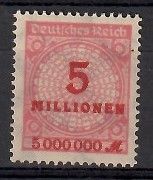 Znaczek Deutsches Reich / III Rzesza 1923 Mi 317 Czyste **