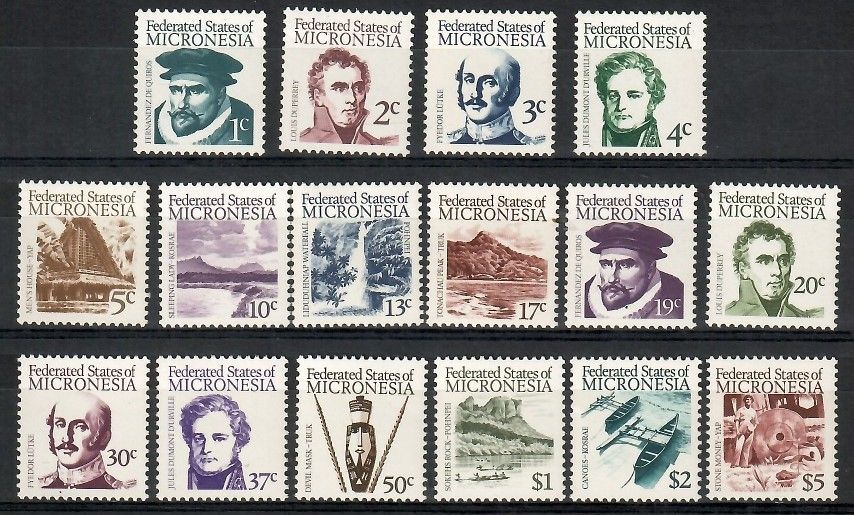 Znaczek Mikronezja 1984 Mi 5-20 Czyste **