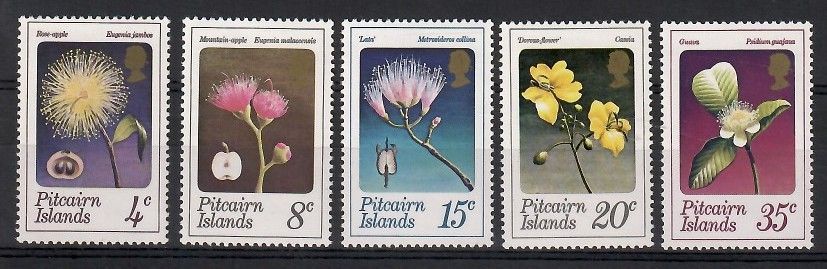 Znaczek Pitcairn 1973 Mi 130-134 Czyste **