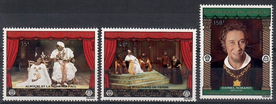 Znaczek Senegal 1972 Mi 484-486 Czyste **