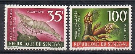 Znaczek Senegal 1968 Mi 376-377 Czyste **