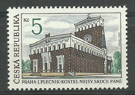 Znaczek Czechy 1993 Mi 6 Czyste **