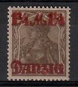 Znaczek Wolne Miasto Gdańsk 1920 Mi 27II Czyste **