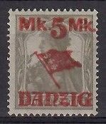 Znaczek Wolne Miasto Gdańsk 1920 Mi 30II Czyste **