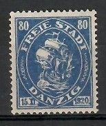 Znaczek Wolne Miasto Gdańsk 1921 Mi 65 Czyste **