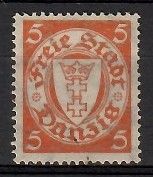 Znaczek Wolne Miasto Gdańsk 1924 Mi 193xa Czyste **