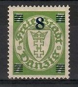 Znaczek Wolne Miasto Gdańsk 1934 Mi 241 Czyste **