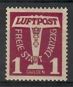 Znaczek Wolne Miasto Gdańsk 1935 Mi 255 Czyste **