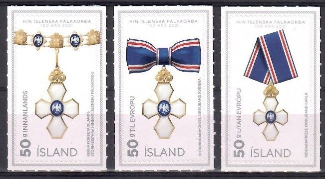 Znaczek Islandia 2020 Mi 1618-1620 Czyste **