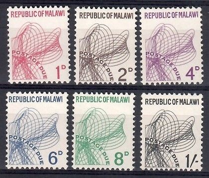 Znaczek Malawi 1967 Mi por 1-6 Czyste **