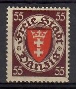Znaczek Wolne Miasto Gdańsk 1937 Mi 269 Czyste **