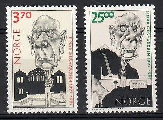 Znaczek Norwegia 1997 Mi 1259-1260 Czyste **