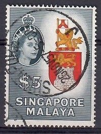 Znaczek Singapur 1955 Mi 42 Stemplowane