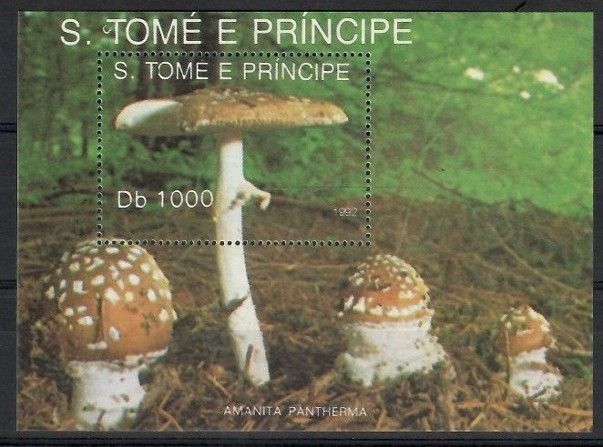 Znaczek Wyspy Św. Tomasza i Książęca 1992 Mi bl 283 Czyste **