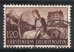 Znaczek Liechtenstein 1937 Mi 168 Stemplowane