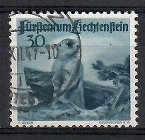 Znaczek Liechtenstein 1947 Mi 254 Stemplowane