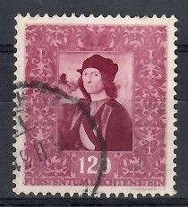 Znaczek Liechtenstein 1949 Mi 276 Stemplowane