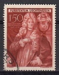 Znaczek Liechtenstein 1949 Mi 283 Stemplowane