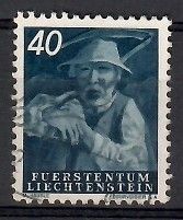 Znaczek Liechtenstein 1951 Mi 295 Stemplowane