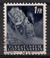 Znaczek Liechtenstein 1951 Mi 300 Stemplowane