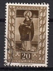 Znaczek Liechtenstein 1953 Mi 312 Stemplowane