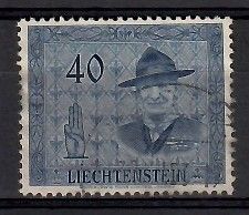 Znaczek Liechtenstein 1953 Mi 318 Stemplowane