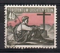 Znaczek Liechtenstein 1955 Mi 337 Stemplowane