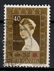 Znaczek Liechtenstein 1955 Mi 340 Stemplowane