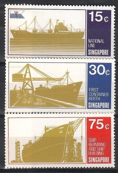 Znaczek Singapur 1970 Mi 126-128 Czyste **
