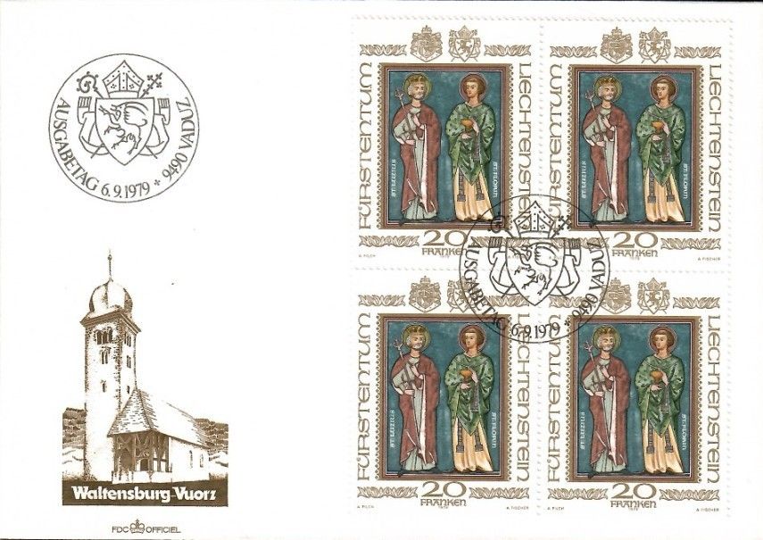 Znaczek Liechtenstein 1979 Mi 734 FDC