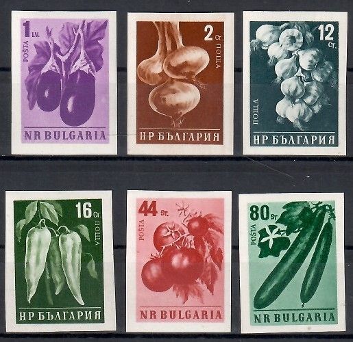 Znaczek Bułgaria 1958 Mi 1079-1084B Czyste **